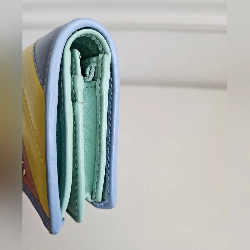 Gucci Multicolor Pastel GG Marmont Compact Wallet